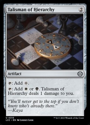 *MtG: Talisman of Hierarchy - Commander Lost Caverns of Ixalan UC - magicman*