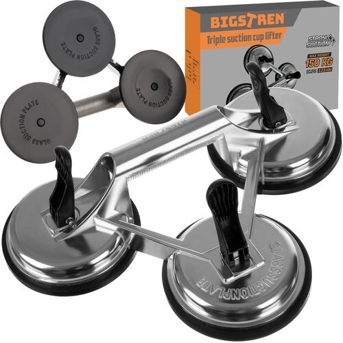 Ventosa per Vetro Piastrelle Specchio Ventosa per Sollevamento Posa Max. 150kg