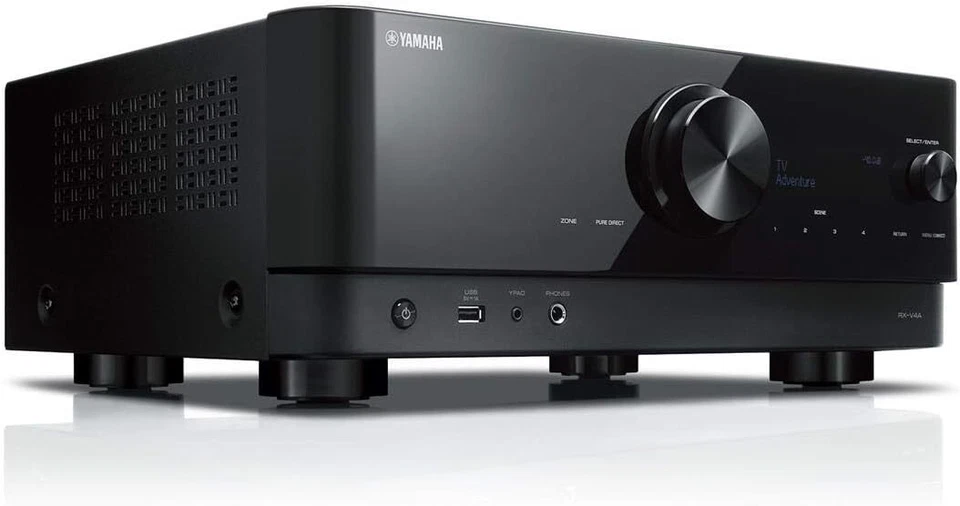 YAMAHA RX-V4A: 5.2-Channel AV Receiver w/ MusicCast & Remote Control Bundle -Bk - Image 2 of 3