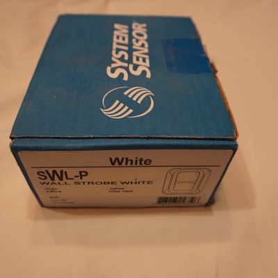 NEW SYSTEM SENSOR SWL-P WALL STROBE WHITE PLAIN INDOOR 2-WIRE CLEAR LENS