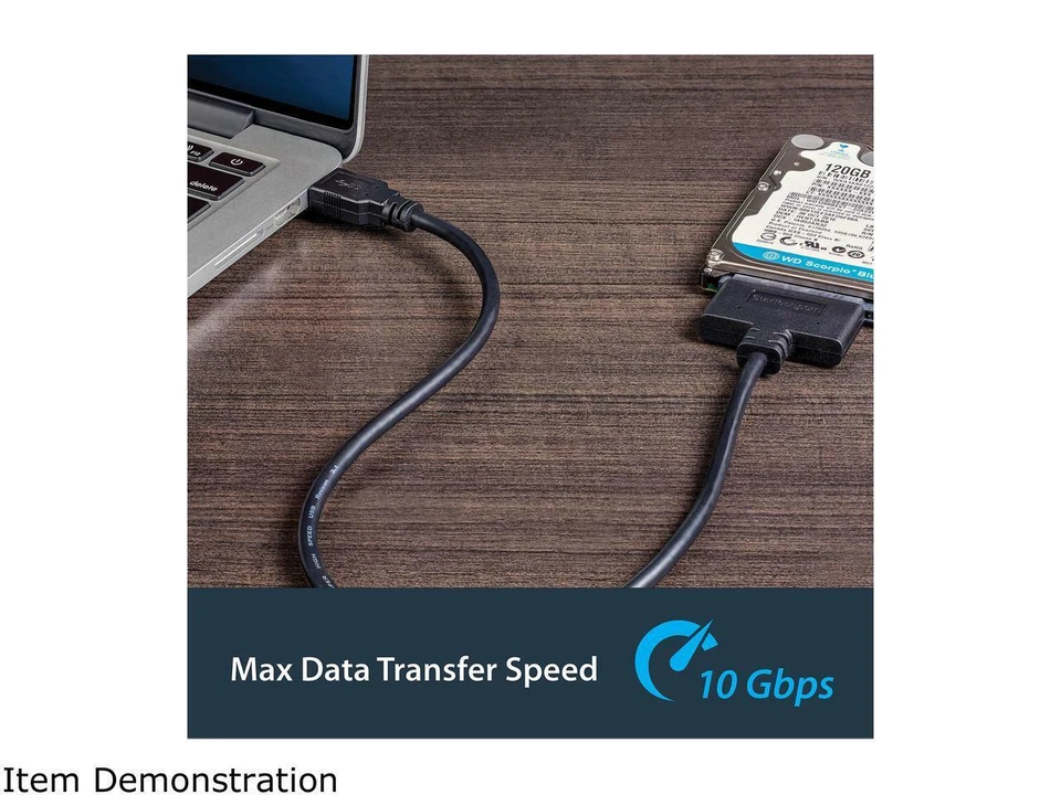 StarTech.com USB312SAT3CB USB 3.1 (10Gbps) Adapter Cable for 2.5" SATA SSD/HDD D - Image 4 of 4