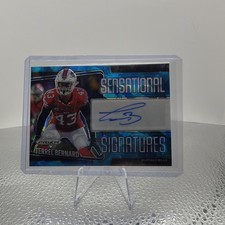 2025 Panini Prizm Terrel Bernard Auto Blue Prizm /99 Bills Sensational Signature
