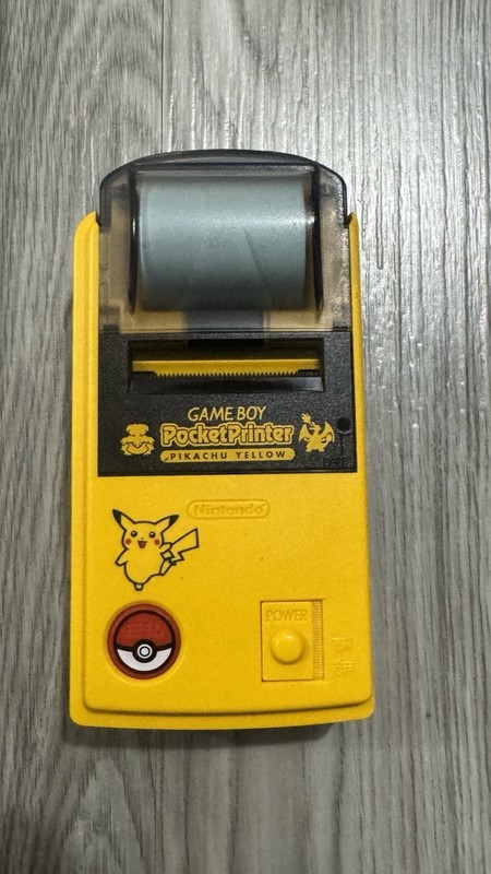 Nintendo Game Boy Pocket Printer Pokemon Pikachu Yellow