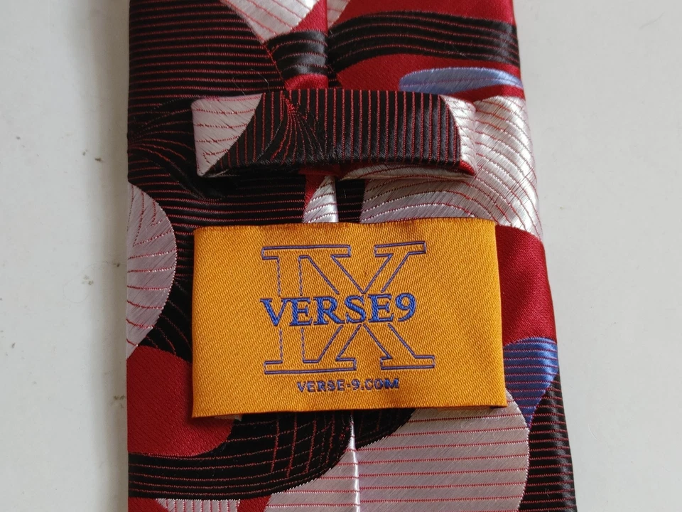 Corbata Verso 9 100% Seda Corbata Remolinos Diseños de Seda por Maurizio Foto 2 de 4