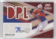 2020 Elite Extra Edition DPL Material Signatures Red 66/99 Yerlin Luis Auto 3a1