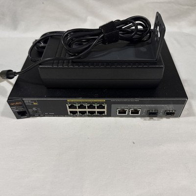 HPE Aruba 2530F 8G PoE+ 2SFP (J9774A) Layer 2 Managed Switch - With A/C Adapter