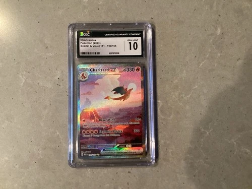 Pokémon TCG Charizard EX Scarlet & Violet 151 Card 199/165 CGC 10 Gem Mint