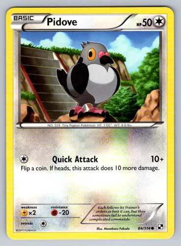 Pokemon Pidove Black and White 84/114 LP