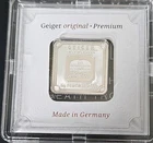 Geiger Edelmetalle 5g Silver Bar 999 Fine Bullion Made in Germany