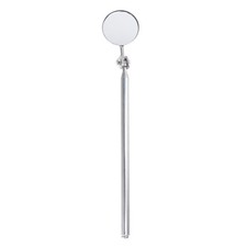 Car Automotive Maintenance Mirror Folding Telescopic Reflector Silver