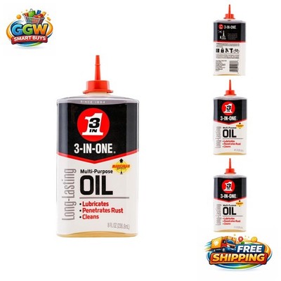 8 OZ Multi-Purpose Oil with Precision Application - Ideal for Tools & Equipment