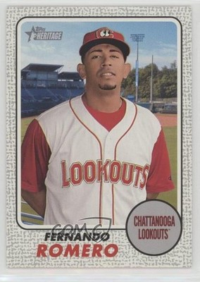 2017 Topps Heritage Minor League Edition Gray 5/25 Fernando Romero #107 1p5