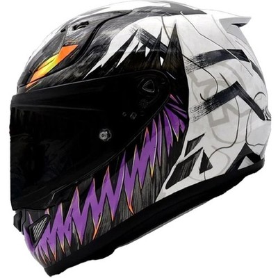 HJC White/Black/Purple RPHA 12N Anti Venom 2 MC8 Helmet 497259