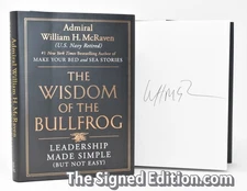 ✎SIGNED 1st Print✎ The Wisdom of the Bullfrog Admiral William H. McRaven NEW