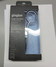 NEW GINGHER EMBROIDERY SCISSORS 4 LARGE HANDLED NEW IN BOX FREE SHIPPING