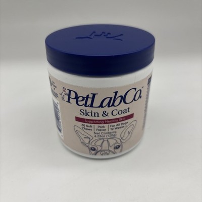 PetLabCo Skin & Coat Healthy Skin Support for All Dogs Exp 4/2027