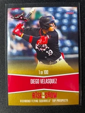 2025 Richmond Flying Squirrels Diego Velasquez GOLD Top Prospects Giants /100!!!