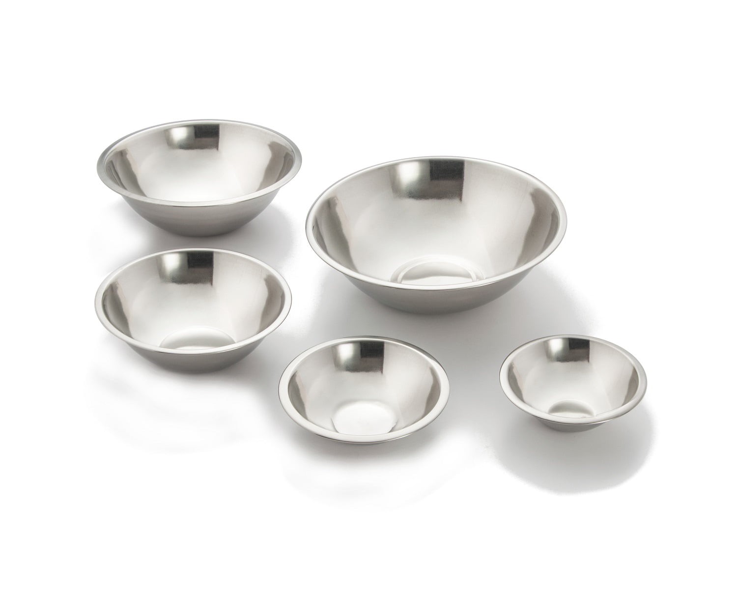 НАБОР ЧАШ ДЛЯ СМЕШИВАНИЯ COOKPRO 717 5ШТ ИЗ НЕРЖАВЕЮЩЕЙ СТАЛИ, ОЧЕНЬ ПРОЧНЫЙ