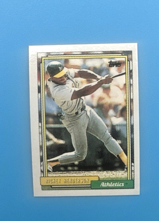 1992 Topps Micro #560 Rickey Henderson Micro Oakland Athletics