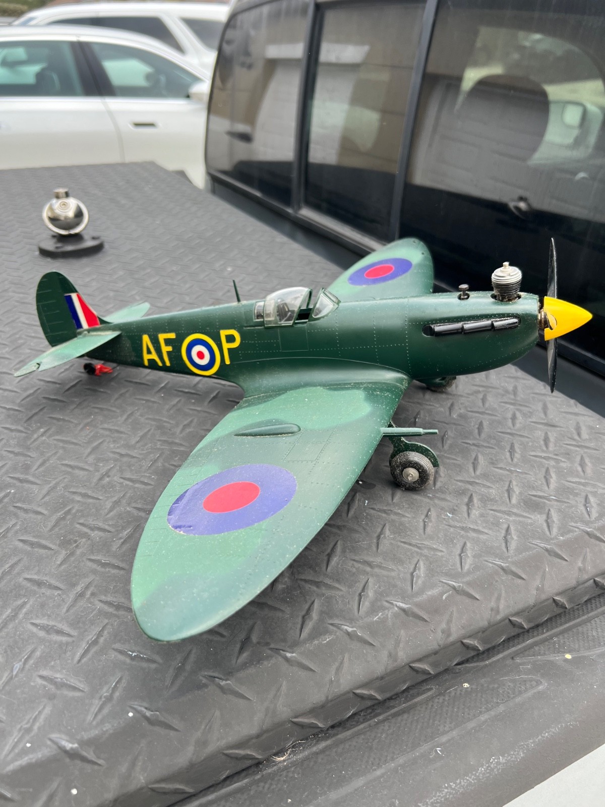 Cox  SPITFIRE model engine powered Control Line   Model Airplane Vintage