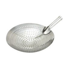 New 12” Winco SC-12 Round Perforated Skimmer for Deep Frying Blanching Straining