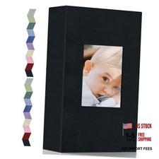 Photo Album 4x6-300 Photos Linen Cover Photo Books with 300 300 Pockets Black