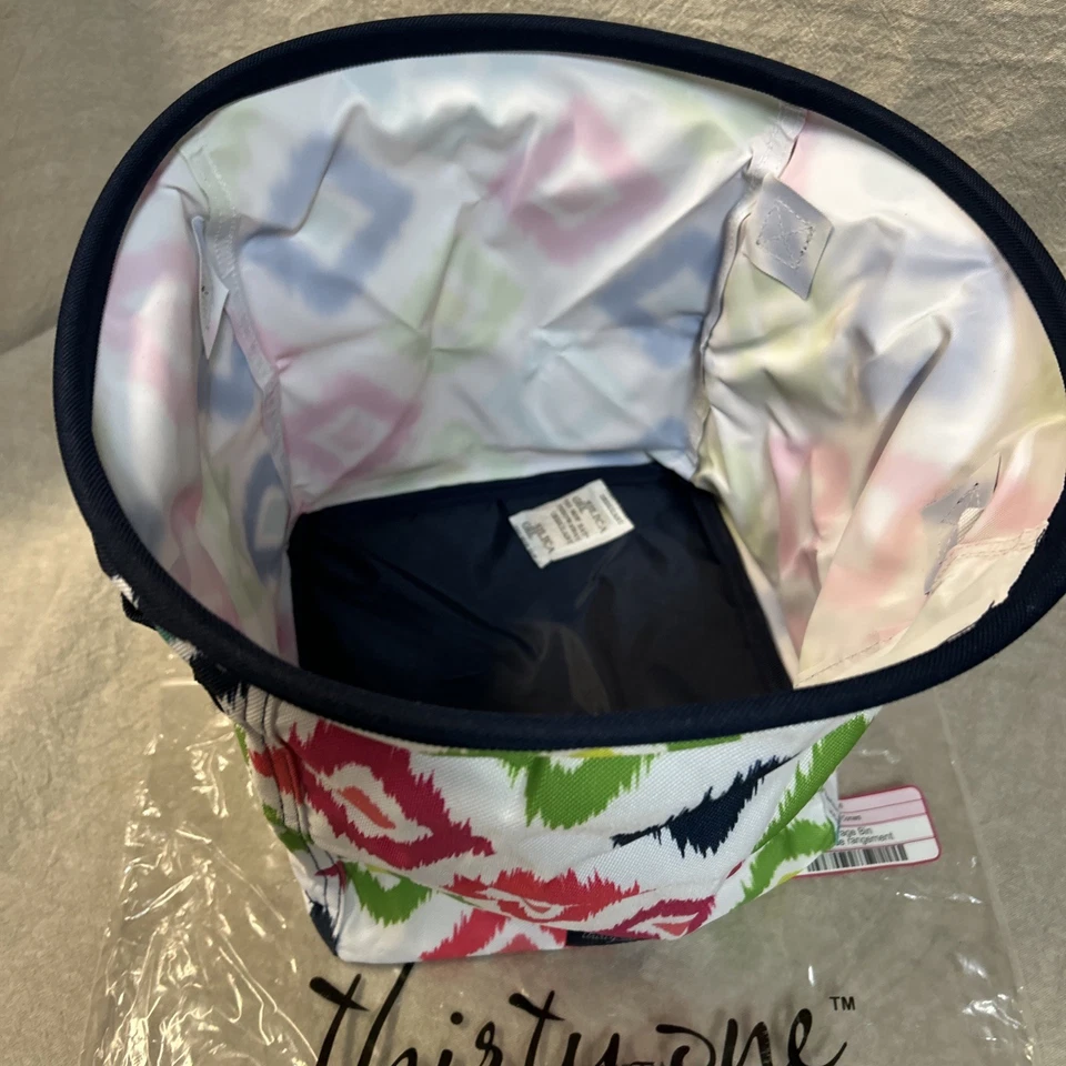 Thirty-One Mini Storage Bin Candy Corners NEW Free Ship 8in Round X 9.5in Tall - Image 3 of 4