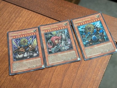 Theinen/Andro/Teleia Sphinx ep1-de001/02/03 (NM) 3er Set Yu-Gi-Oh!