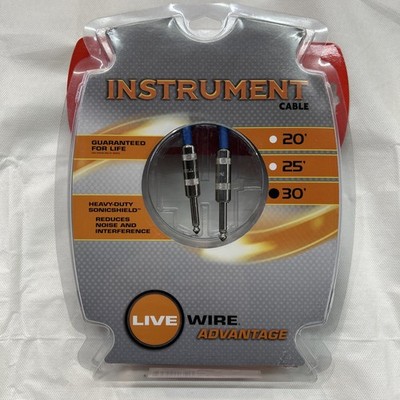 Live Wire Advantage Instrument Cable, Noise Reduction, Heavy-Duty