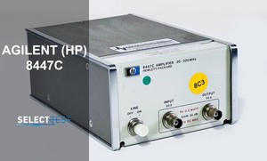 AGILENT (HP) 8447C BROADBAND AMPLIFIER 30-300MHz, 30dB GAIN **LOOK** (REF: 578R)