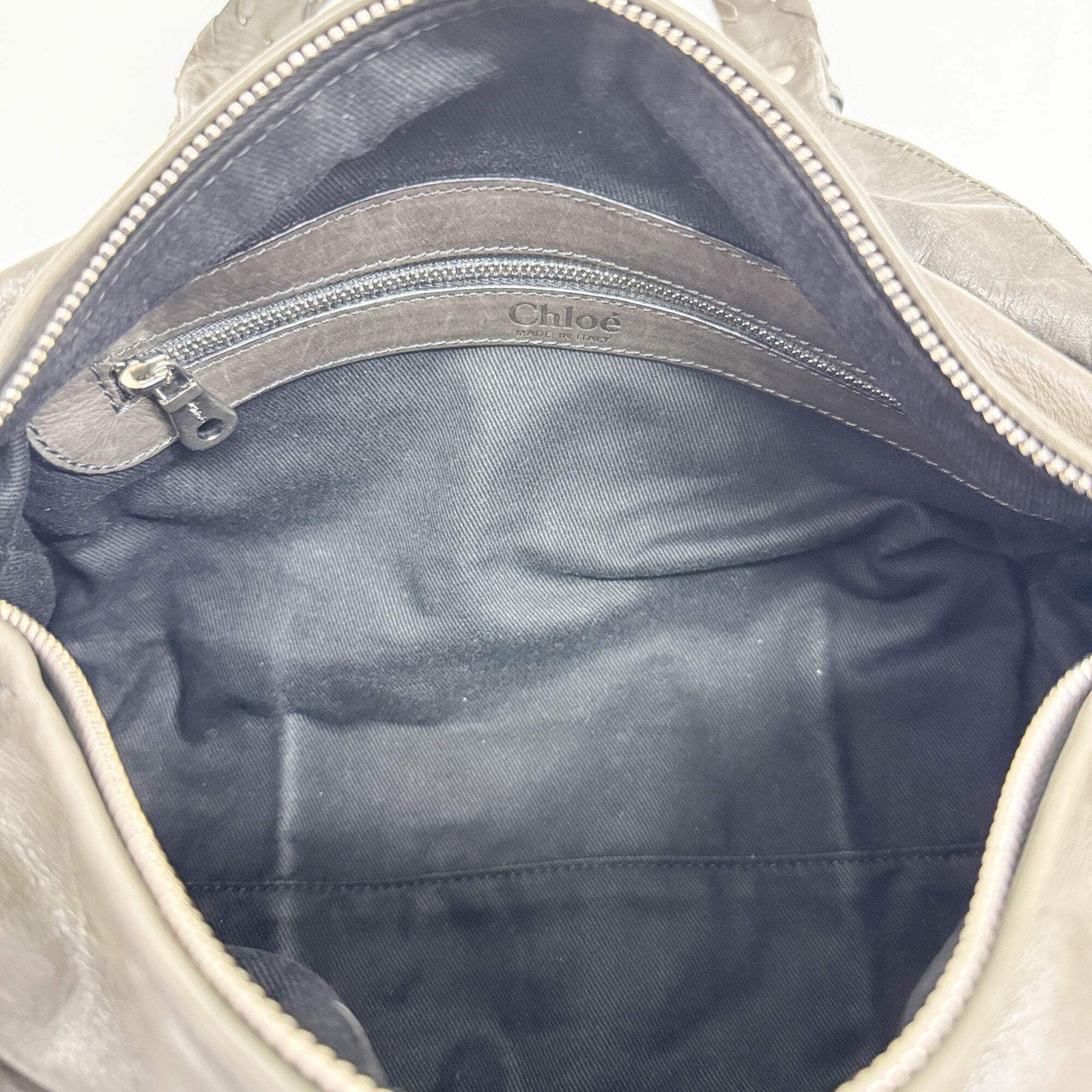 CHLOÉ Silverado Purple & Brown Python Embossed Le… - image 14