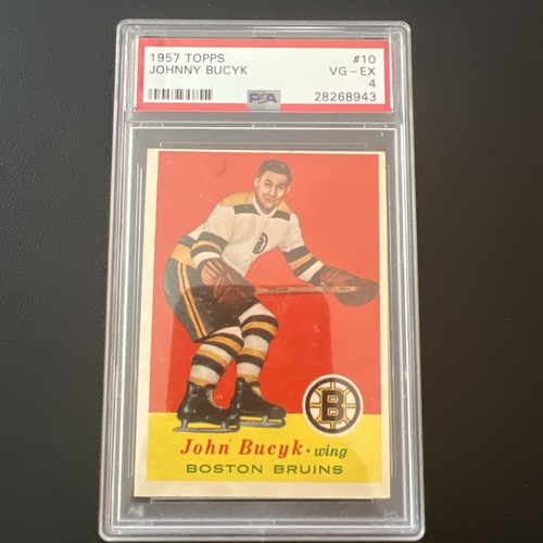 Johnny Bucyk #10 1957 Topps card