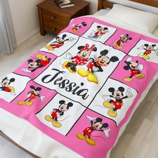 Disney Mickey Mouse Name Fleece Blanket