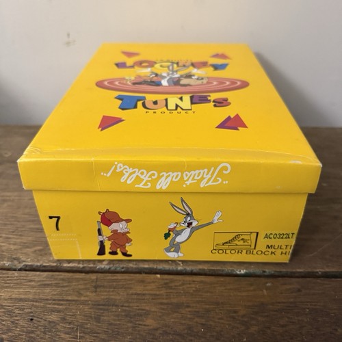 Vintage 1990er Looney Tunes Sneakers NUR SCHUHKARTON Bugs Bunny Taz Daffy Duck WB - Bild 4 von 7