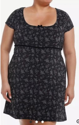   Midnight Garden Magic: Hot Topic Size 3 Fit & Flare Dress (NWOT)