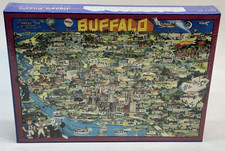 Buffalo New York City Character Jigsaw Puzzle 504 Pieces 1988 Triple-Thick USA
