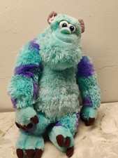 Disney Store SULLEY Plush 12" Sully Monsters Inc Stuffed Animal Toy Pixar