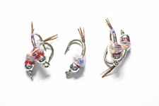 Rainbow Warrior Nymphs Silver Tungsten Beads  - Premium Fly Fishing Flies Lot