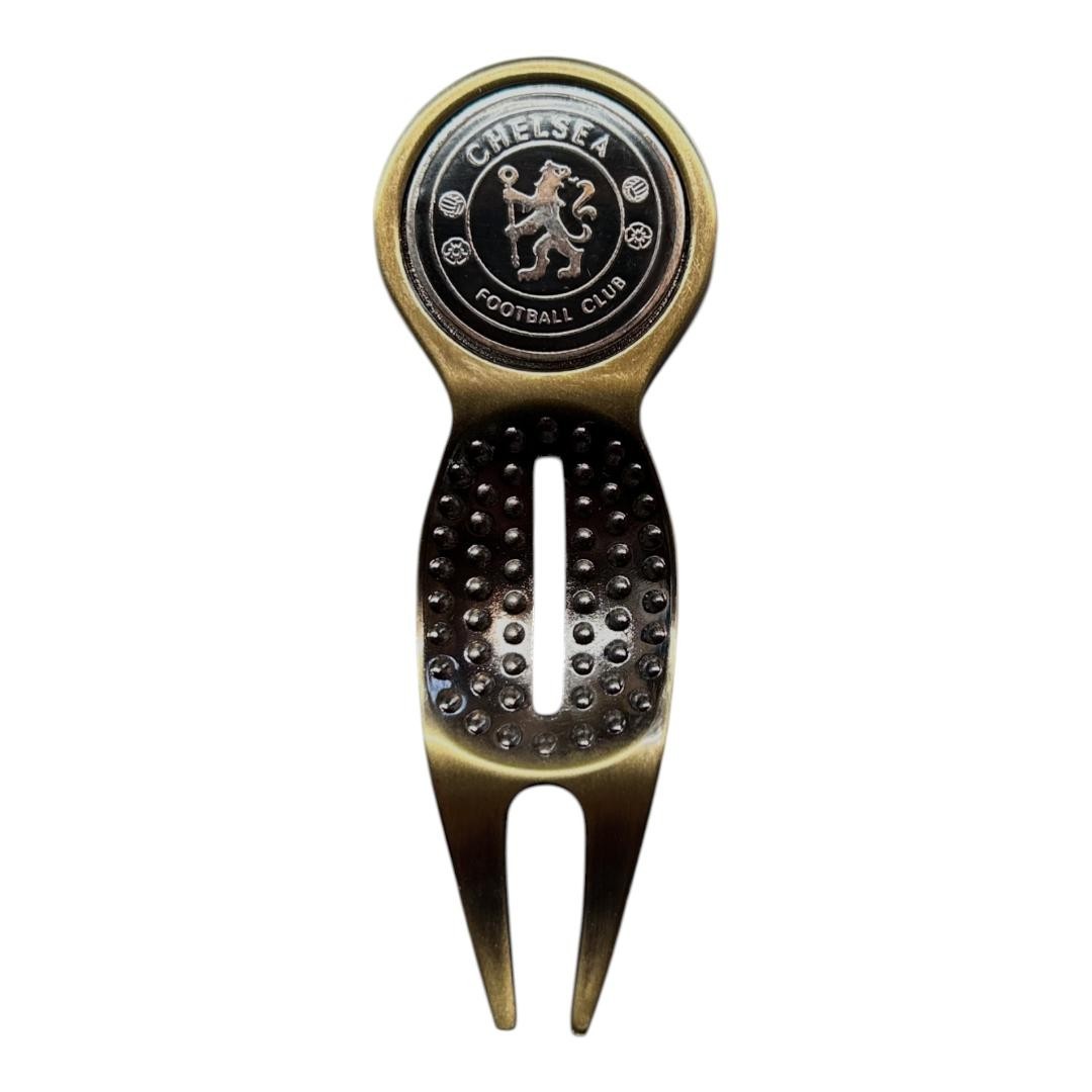 CHELSEA FC EXECUTIVE BLACK  DIVOT TOOL AND MAGNETIC GOLF BALL MARKER