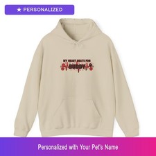 Custom Yorkshire Terrier Yorkie Paw Print Heartbeat Hoodie Easter Gift