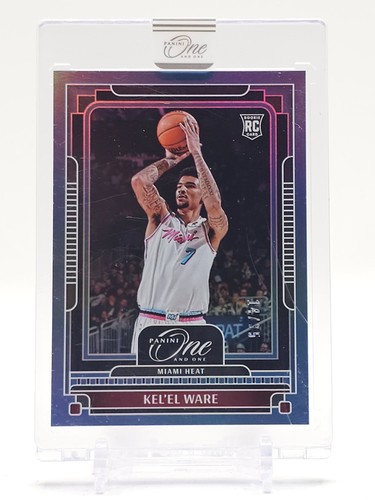 KEL'EL WARE 2024-25 PANINI ONE AND ONE BLUE ROOKIE RC /35 #109 HEAT Q6529