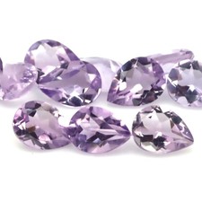 11.40 CT. Gemstone Unheated 12Pcs Pink Amethyst Brazil Pear