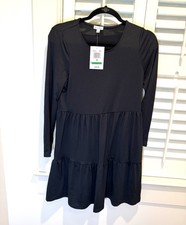 Love Fire women Baby Doll Black Dress Size M NWT Juniors