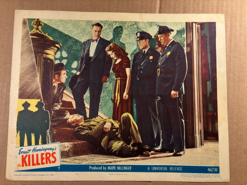The Killers Rare Original 1947 US Lobby Card Film Noir O'Brien, Gardner