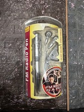 Vintage 2003 Quasar FM Radio Ballpoint Pen With Stereo Earbuds QP3 New