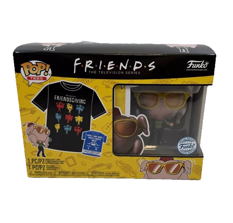 Funko Pop! & Tee: Friends Monica W/Turkey (Metallic Special Edition) #706 XL