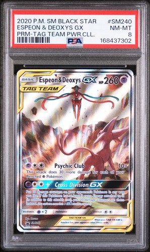 Espeon & Deoxys-GX graded PSA 8 for sale on eBay