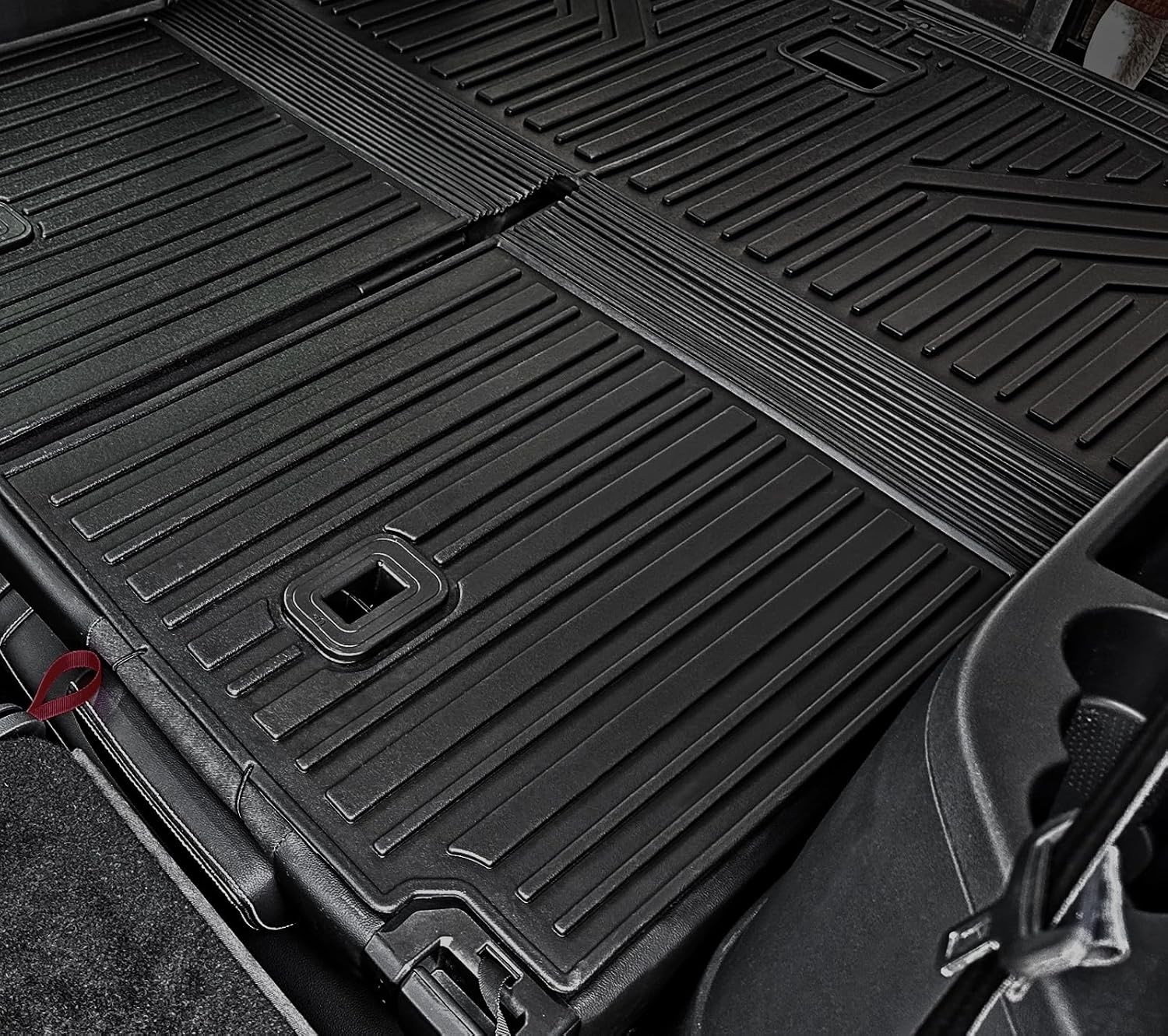 Cargo Matw/Backrest Mats for Volkswagen VW Atlas 2018-2024 2025 Car Mat Accessor