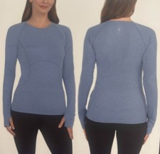 Spyder Women's Long Sleeve Zipper Pocket Active Top, HT Blue XS