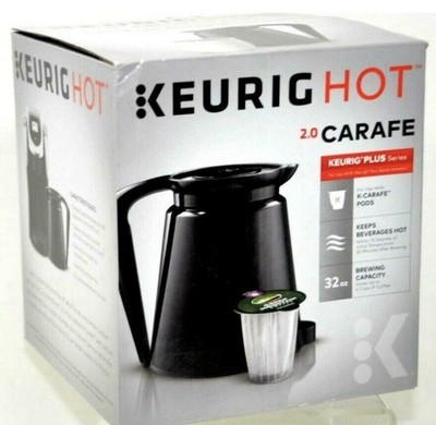 Keurig 2.0 Plastic Carafe 32oz Double-Walled with Easy-Pour Handle - NEW